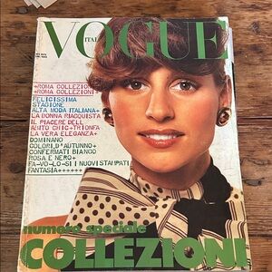 Vintage Vogue Italia Magazine September 1972 Gia?